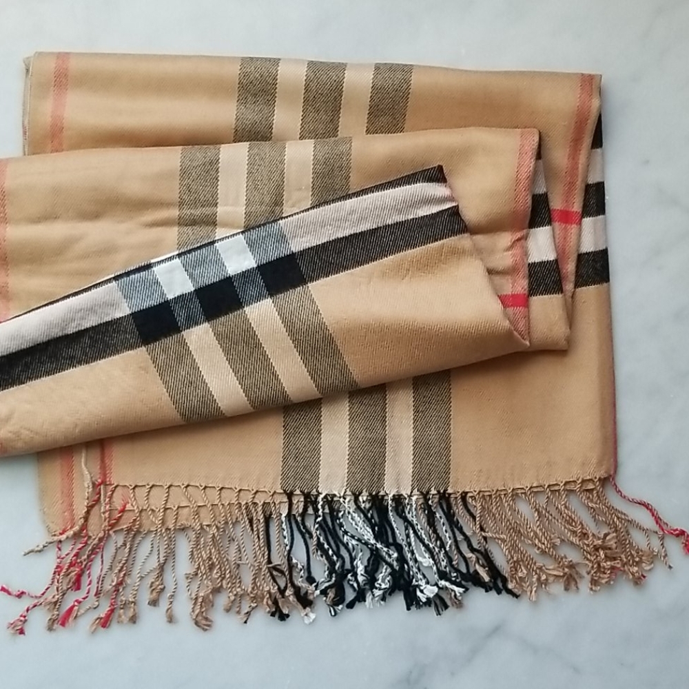 Plaid Blanket Scarf Wrap